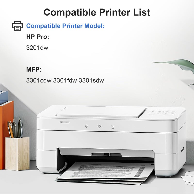 INKCLOUD 218X Black Toner Cartridge High Yield Replacement for HP 218X W2180X 218A W2180A Work with HP Color LaserJet Pro 3201DW MFP 3301FDW 3301SDW 3301CDW Printer, 2Pack - Image 2