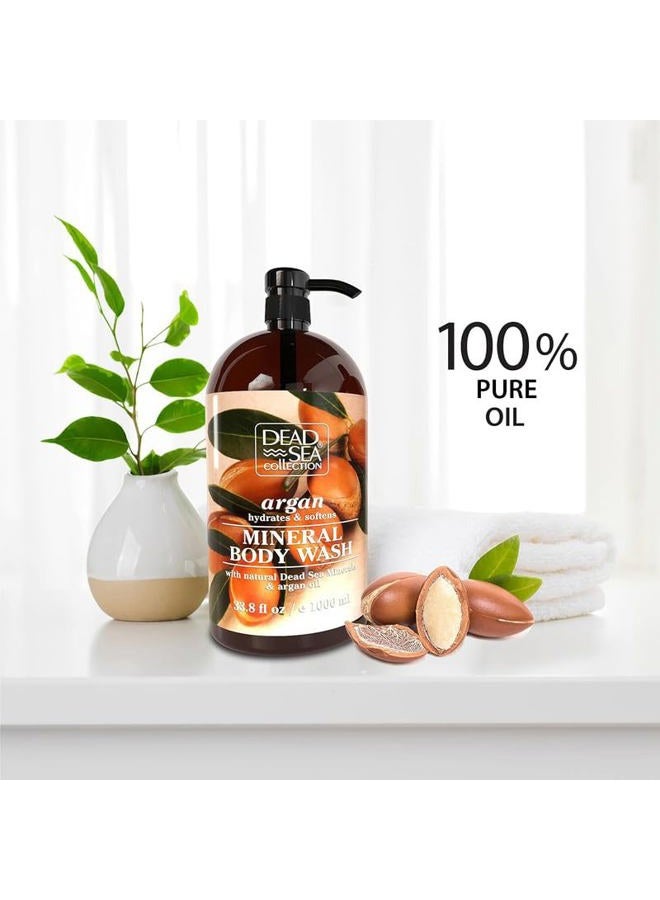 Dead Sea Collection Argan Body Wash for Women and Men - with Pure Dead Sea Minerals and Argan Oil - Cleanses and Moisturizes Skin - Pack of 2 (67.6 fl. oz) - Image 3