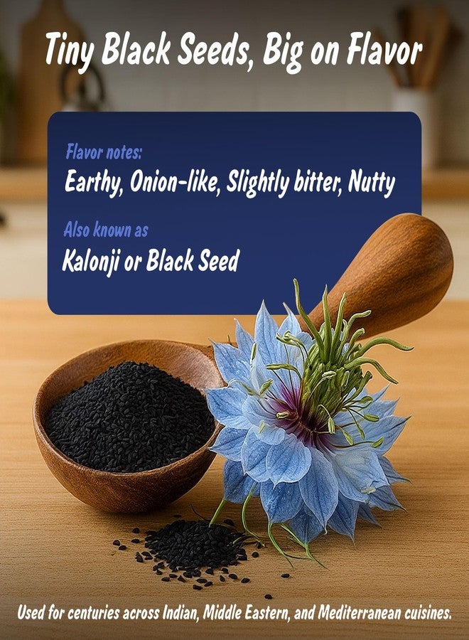 Spice Profile USDA Organic Nigella Seeds, Lab Tested for Heavy Metals, Resealable 4 oz Pouch, Kalonji, Semillas de Nigella - Image 2
