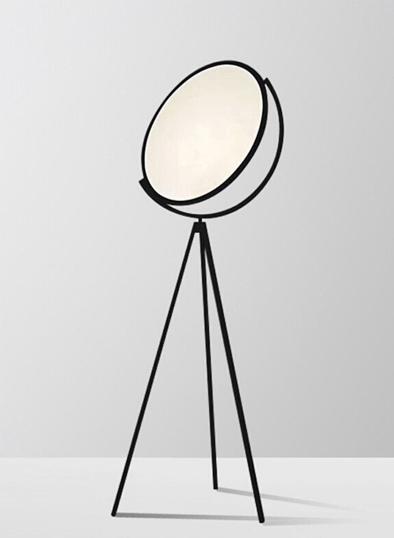 شاربدو مصباح أرضي ثلاثي القوائم على شكل قمر كامل من إبداعي، مصباح أرضي LED قابل للدوران حديث وقابل للدوران، مصباح قائم لغرفة المعيشة وغرفة النوم، ديكور منزلي، ضوء واقف أسود 175 × 70 سم - Image 4