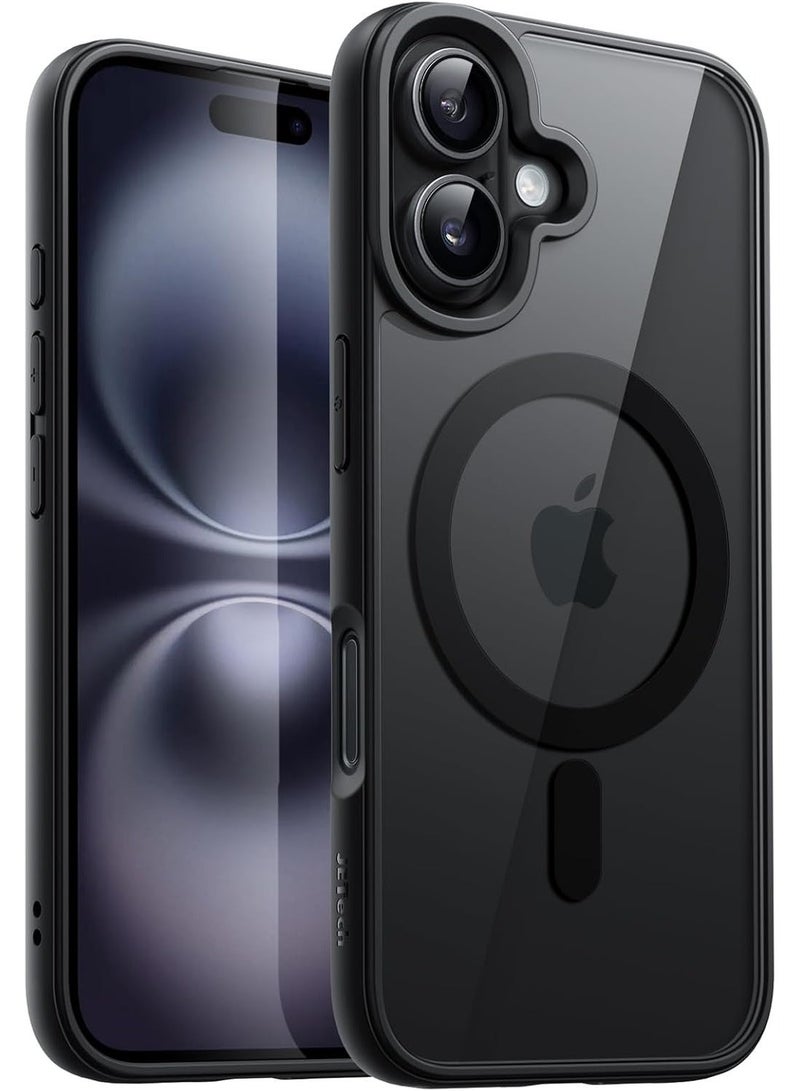 ACLIX Magnetic Clear case for iPhone 17, High Grade Drop Protection with Shockproof Strip, Translucent Back Phone Case | Black - Image 1