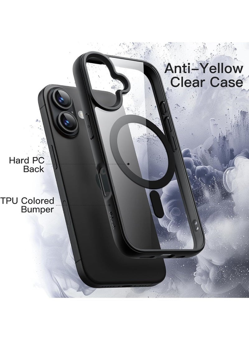 ACLIX Magnetic Clear case for iPhone 17, High Grade Drop Protection with Shockproof Strip, Translucent Back Phone Case | Black - Image 5