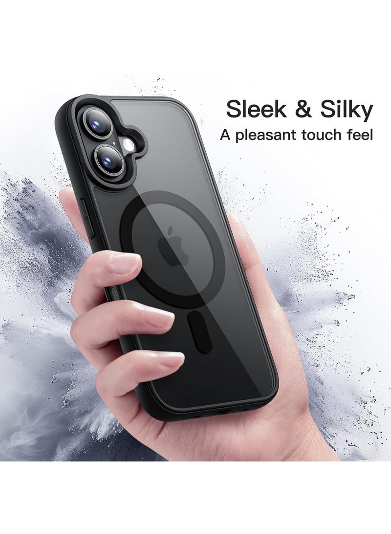 ACLIX Magnetic Clear case for iPhone 17, High Grade Drop Protection with Shockproof Strip, Translucent Back Phone Case | Black - Image 2
