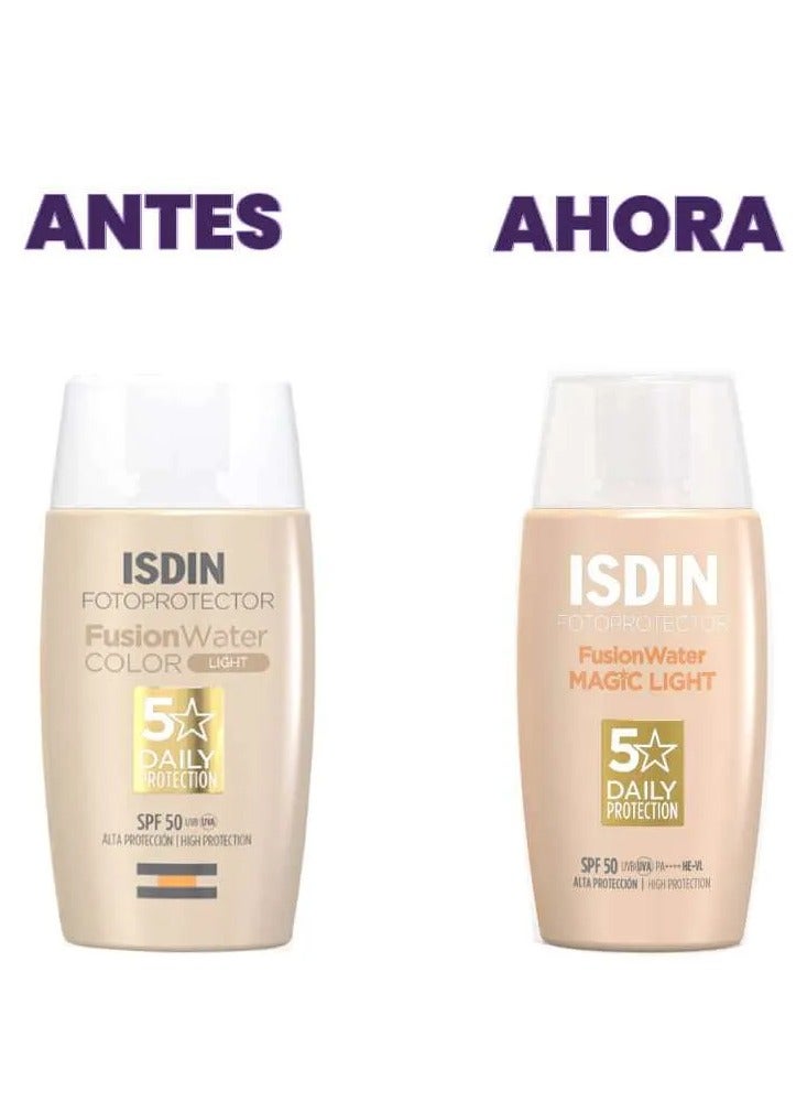 إيسدن اسدين فوتوبروتيكتور فيوجن ووتر كلر ماجيك لايت بعامل حماية من الشمس 50 - 50 مل - Image 2