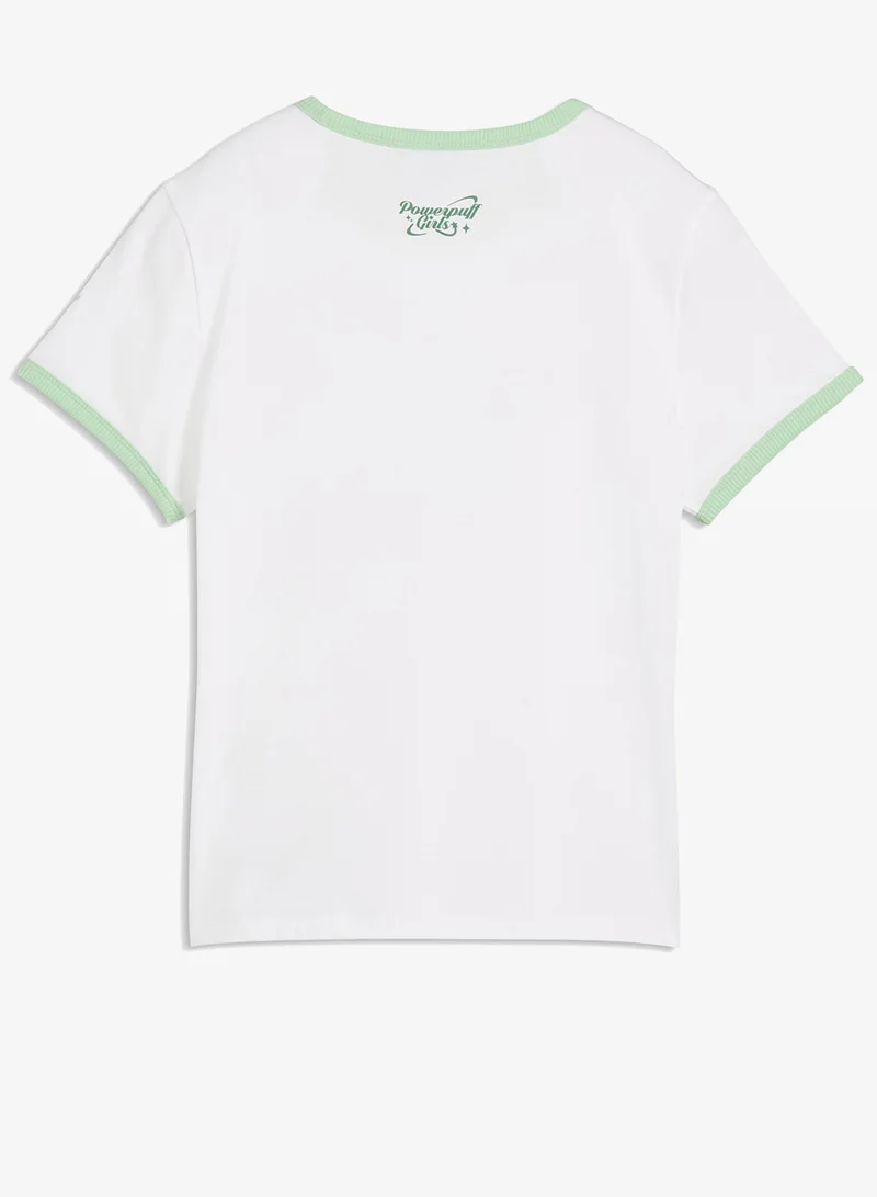 Puma PUMA White-BTCP Powerpuff T-Shirt for Women | Best Price UAE