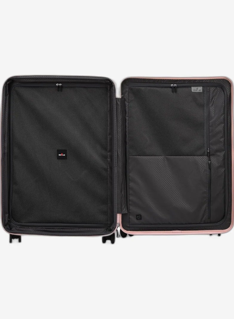 Echolac Celestra 75 Cm Hardcase Expandable 4 Double Wheel Check-In Luggage Trolley - Pink - Image 5