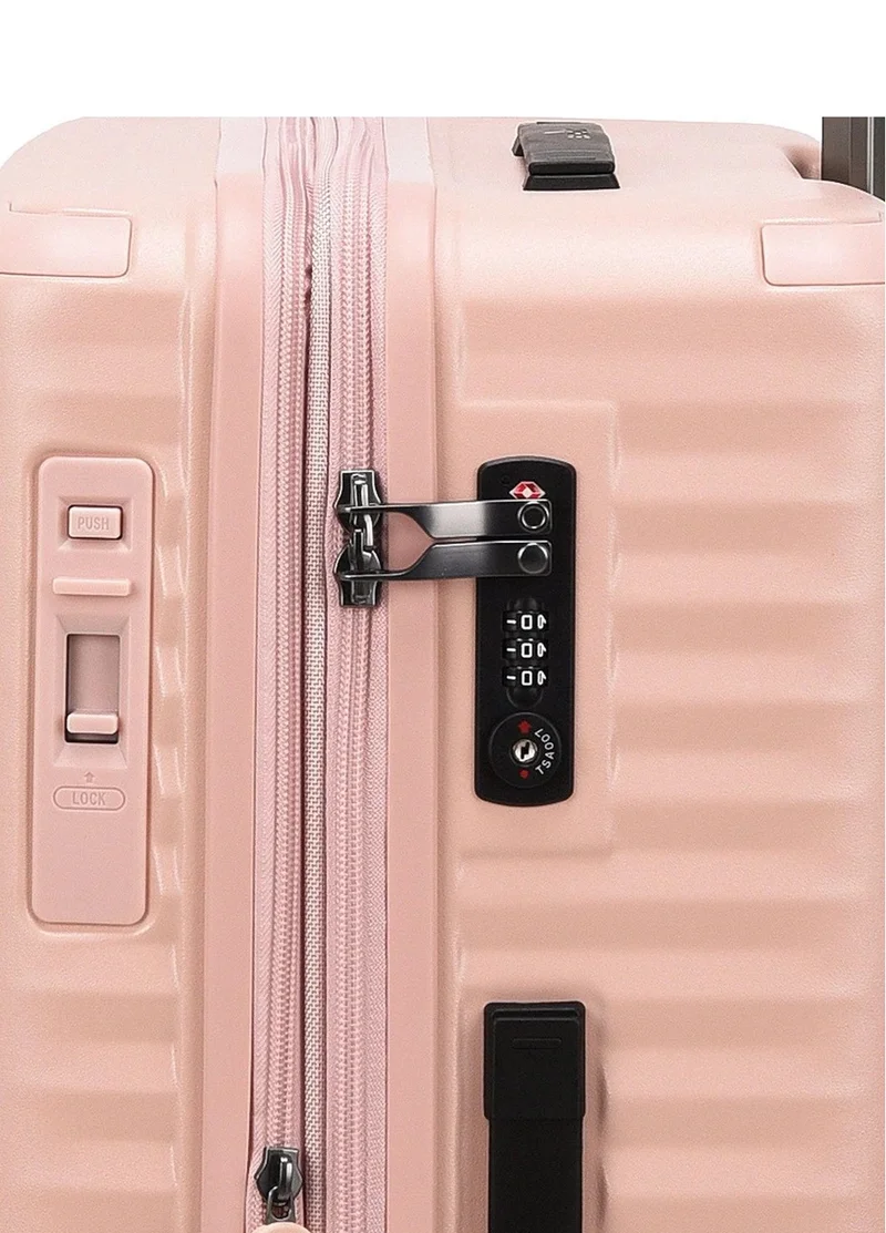 Echolac  Celestra 75 Cm Hardcase Expandable 4 Double Wheel Check-In Luggage Trolley - Pink  | Best Price UAE