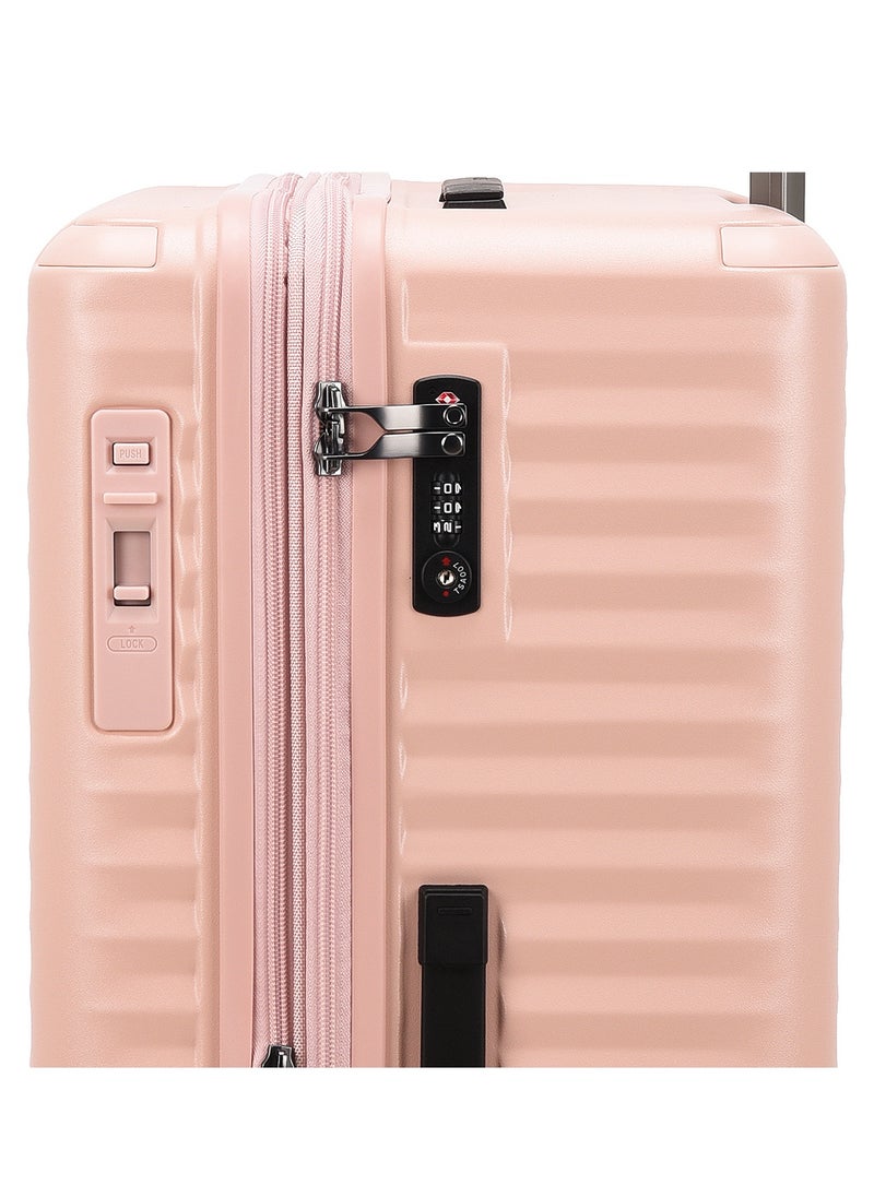 Echolac - Celestra 76.5cm Hardcase Expandable 4 Double Wheel Check-In Luggage Trolley Pink - PC183XA PINK 28 - Image 1