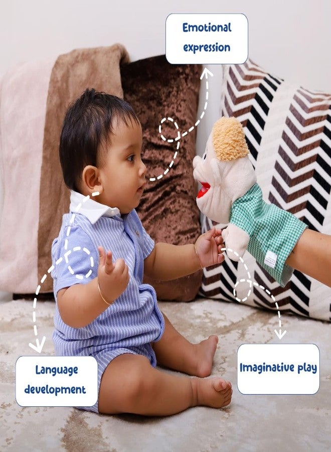 JoyCrate Ollie The Puppet | Soft Hand Puppet Toys for Kids | Storytelling & Pretend Play | Interactive Baby Toy & Gift for Babies | Fabric Role-Play Toys for Toddlers 21 Months+ - Image 3