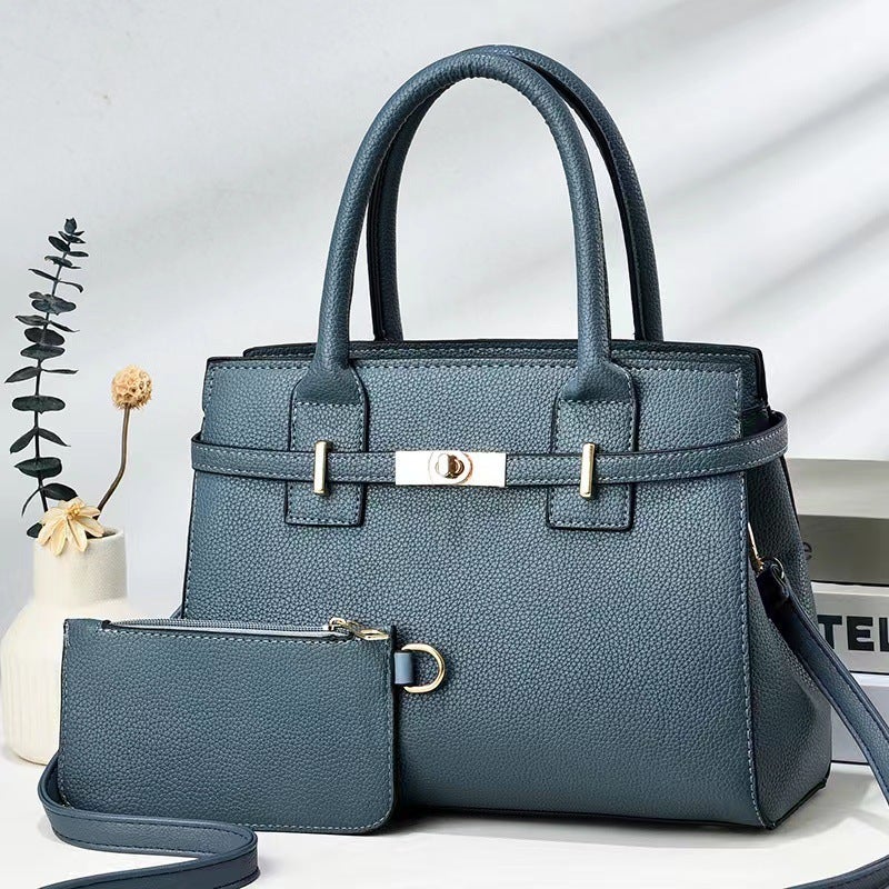 Bag Women'S 2023 New Fashion Litchi Pattern Bag Handbag Casual All-Match Shoulder Crossbody Bag - Image 1