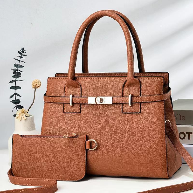 Bag Women'S 2023 New Fashion Litchi Pattern Bag Handbag Casual All-Match Shoulder Crossbody Bag - Image 3
