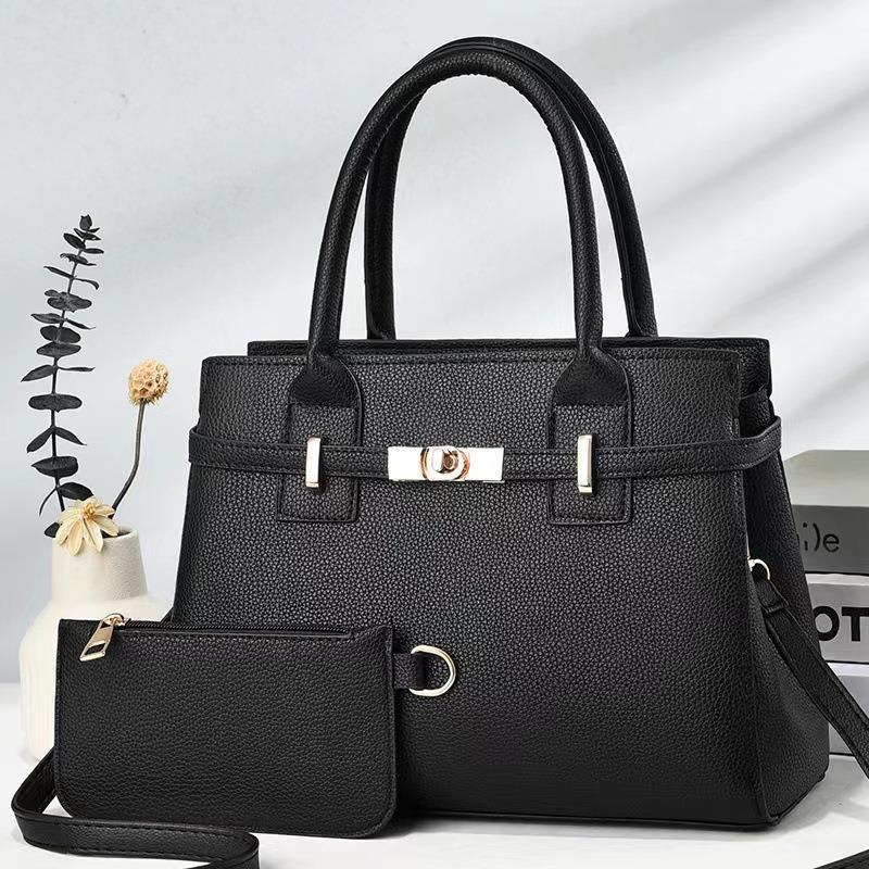 Bag Women'S 2023 New Fashion Litchi Pattern Bag Handbag Casual All-Match Shoulder Crossbody Bag - Image 2