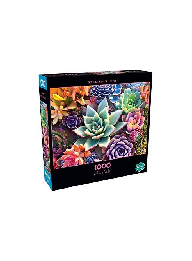 Buffalo Games Simple Succulent 1000 Piece Jigsaw Puzzle - Image 4