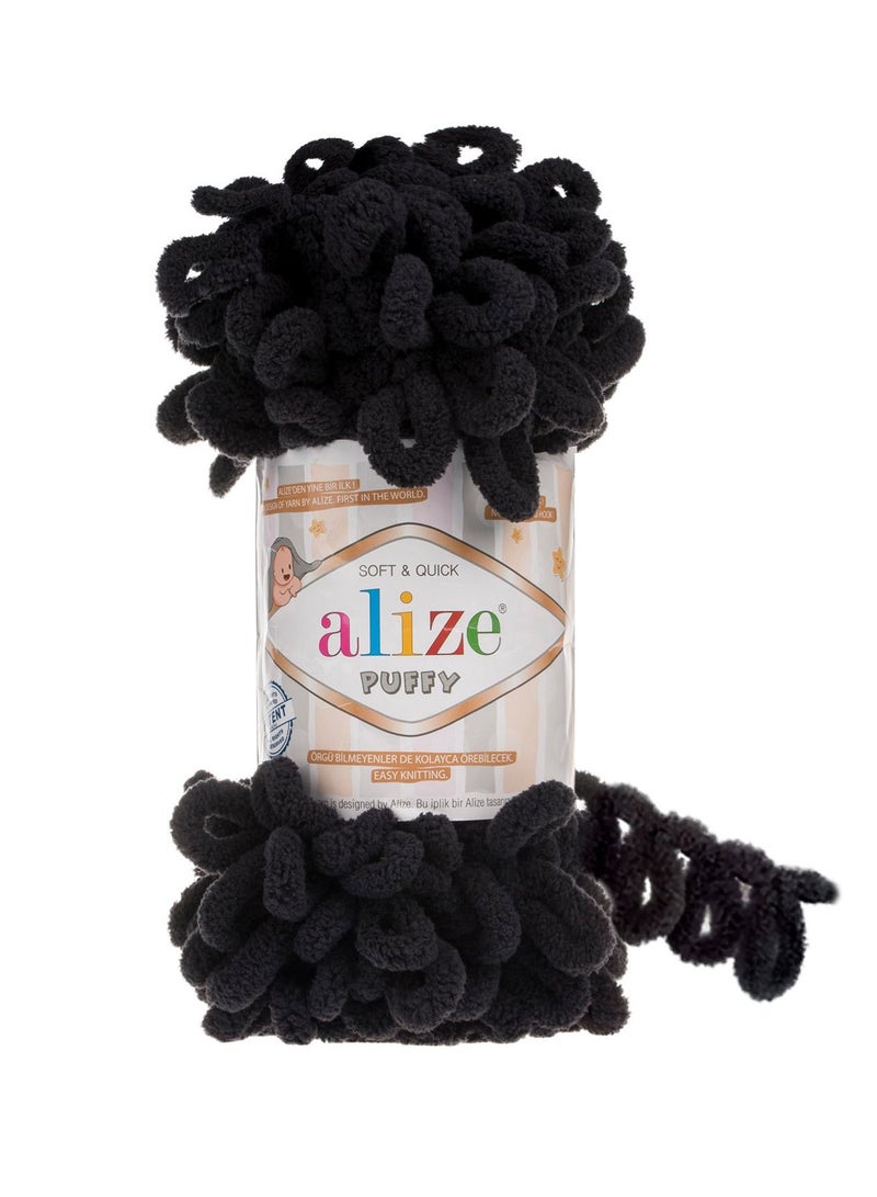 ALIZE Puffy Micropolyester Hand Knitting Yarn 100 Gram 9 Metre