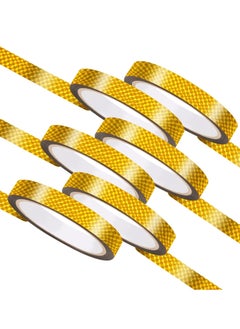 Excefore Gold Washi Tape, 6 Rolls Gold Tape for Crafts, Gold Washi Tape Metallic Gold Mirror Tape, Self Adhesive Metallic Tape for Wall Decor, Gift Wrapping, TV Frame and Crafts (1cm, 300m, Shining)  - Image 1