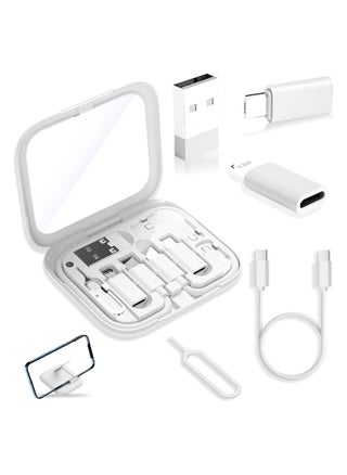 USB C Adapter OTG Kit Multi Charging Cable Case Convertor USB C to iOS Device Type C Micro Adapter Data Transfer Contains Card Slot for Traveling Use as Phone Holder Contains Makeup Mirror - pzsku/Z9A73E8597382960F29F0Z/45/_/1725544829/f1e8a959-32a3-4834-8c7e-a26a80317d64
