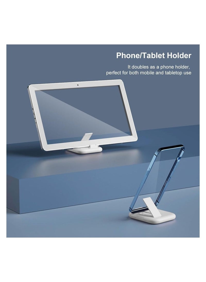 USB C Adapter OTG Kit Multi Charging Cable Case Convertor USB C to iOS Device Type C Micro Adapter Data Transfer Contains Card Slot for Traveling Use as Phone Holder Contains Makeup Mirror