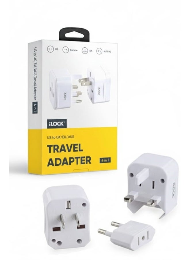 آي لوك فيشة اي لوك 4*1 قطعة واحدة لجميع مقابس السفر والحج والعمرة  5092 - Image 1