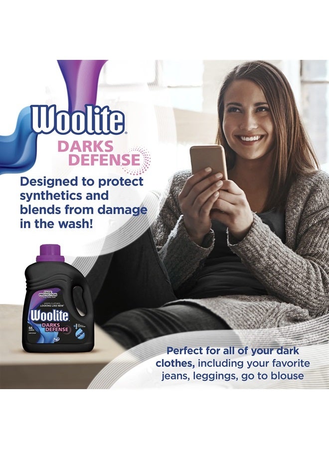 Woolite Darks Defense Liquid Laundry Detergent, 66 Loads, 100 Fl Oz, HE & Regular Washers, Packaging May Vary - Image 3