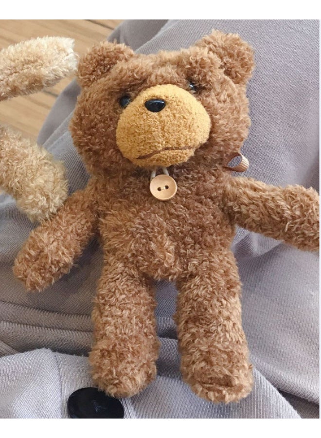 Airpods 4 Headphone Protective Case Cartoon Plush Doll For Apple1/2/3 Gen Pro Wireless Bluetooth Soft-Color:Plush Soft Shell-brown Teddy Bear-Model:Airpods 4 (protective Case) - Image 1