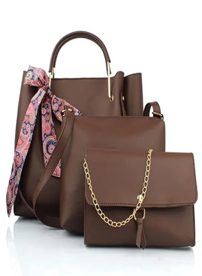 ARONPRO Handbags For Women Ladies Pu Leather Attractive Combo of 3 Shoulder Sling Bag - Image 1