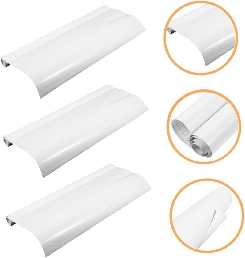 Storage transit efficiency build Veemoon 3pcs Dry Erase Whiteboard Removable Wall Stickers for Easy Installation Interactive Writing Drawing Surface for Home Office Use Easy store & transit build - Image 3