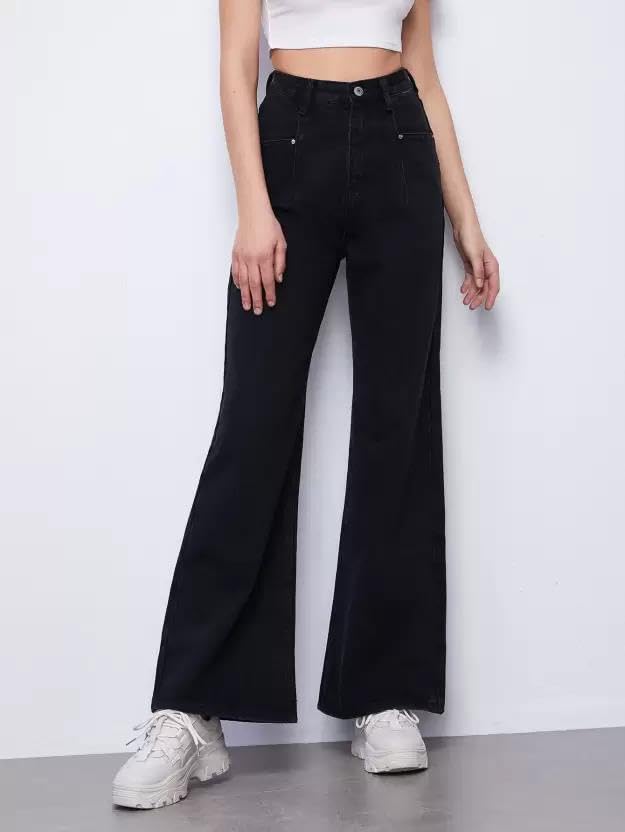 KOTTY Womens High Rise Cotton Lycra Jeans (Black,32)_KOTTYLADIESJEANS813XL - Image 3