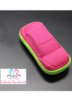 Generic Children Glasses Case, for Kids Boys Girls Car Shape Lightweight Glasses Box Vintage Portable Zipper Glasses Case,Exclusive from Seller INFINITYHANDMADE Only  - Image 4