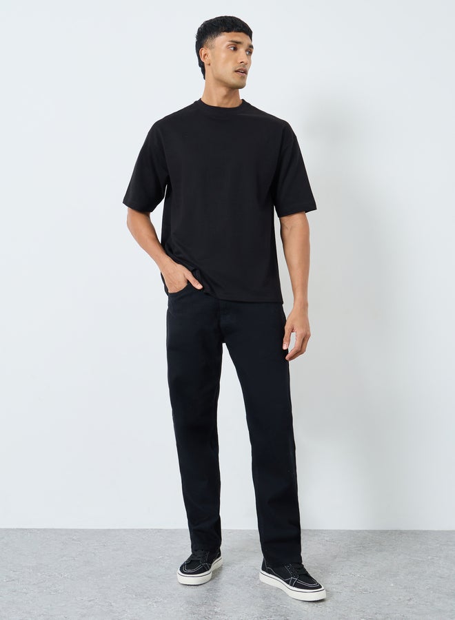 ستايلي تيشيرت فضفاض بتفاصيل طباعة - Image 3