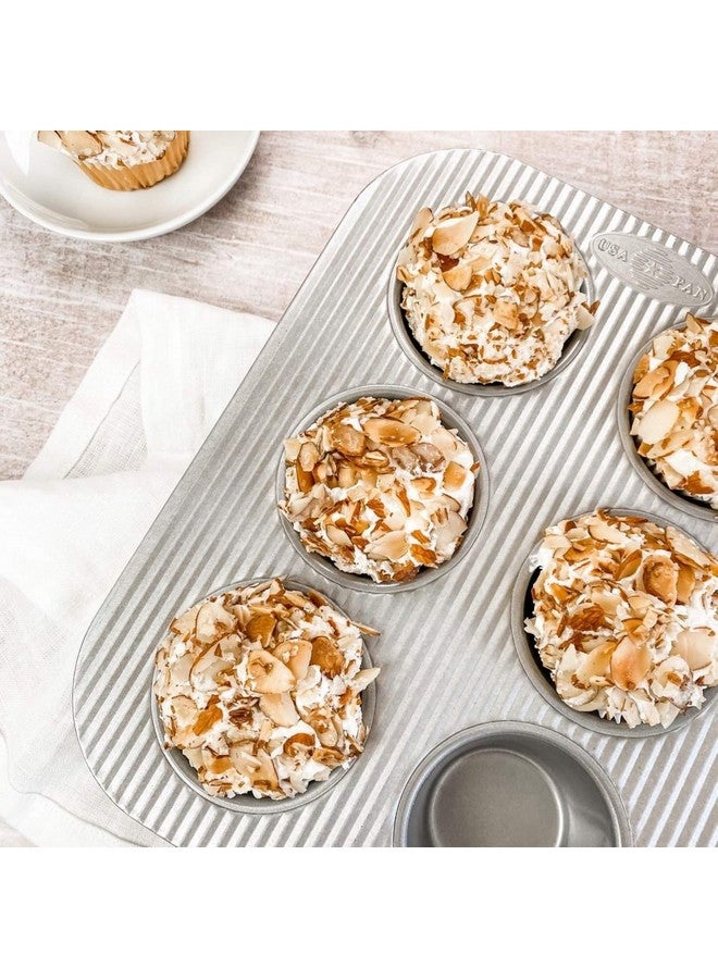 USA Pan Nonstick Toaster Oven 6 Cup Muffin Pan, Aluminized Steel - Image 2