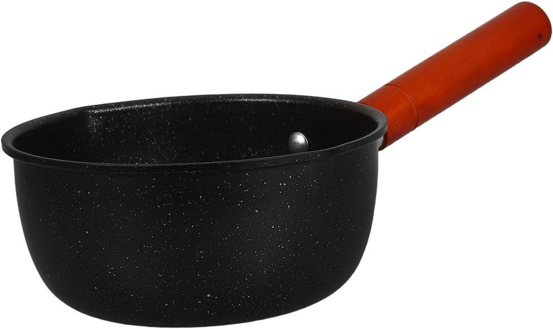 Japanese Style Snow Pan Saucepan 16cm Non-stick Milk Pot Butter Warmer Small Cooking Pot for Food and Stove Top Use - Image 1