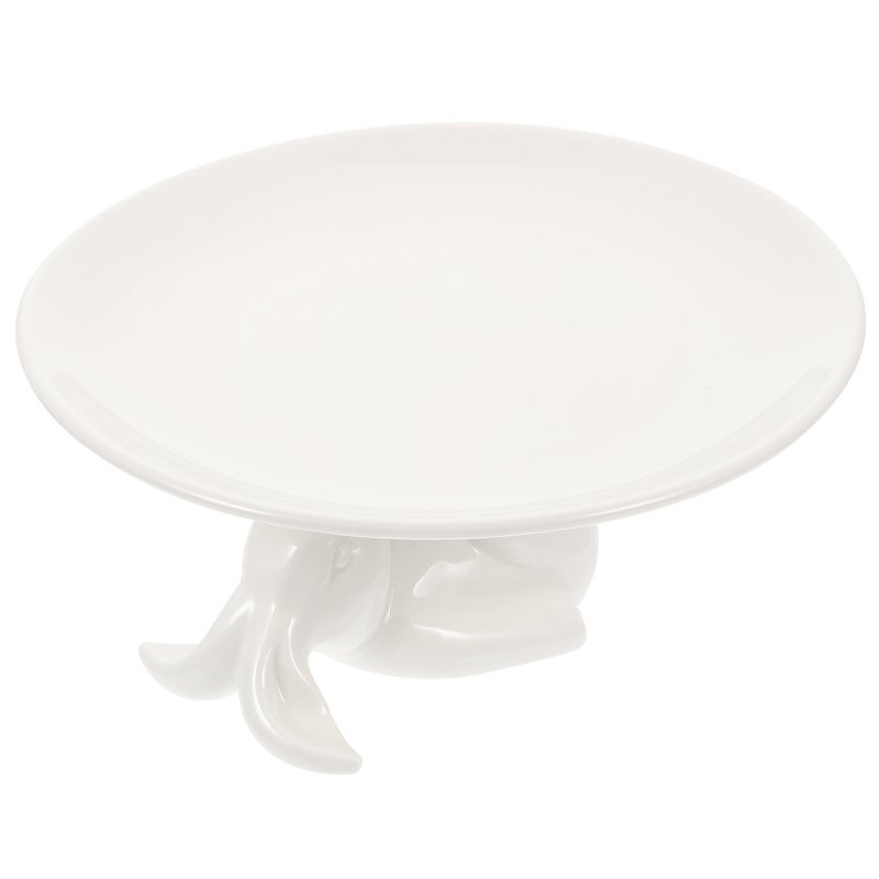 1 Set Cake Stand Bunny Cake Tray Ceramic Cake Holder Ceramic Bunny Tray Cupcake Stand - Image 2