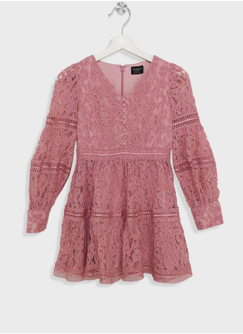 Bardot Junior Kids Venice Lace Midi Dress