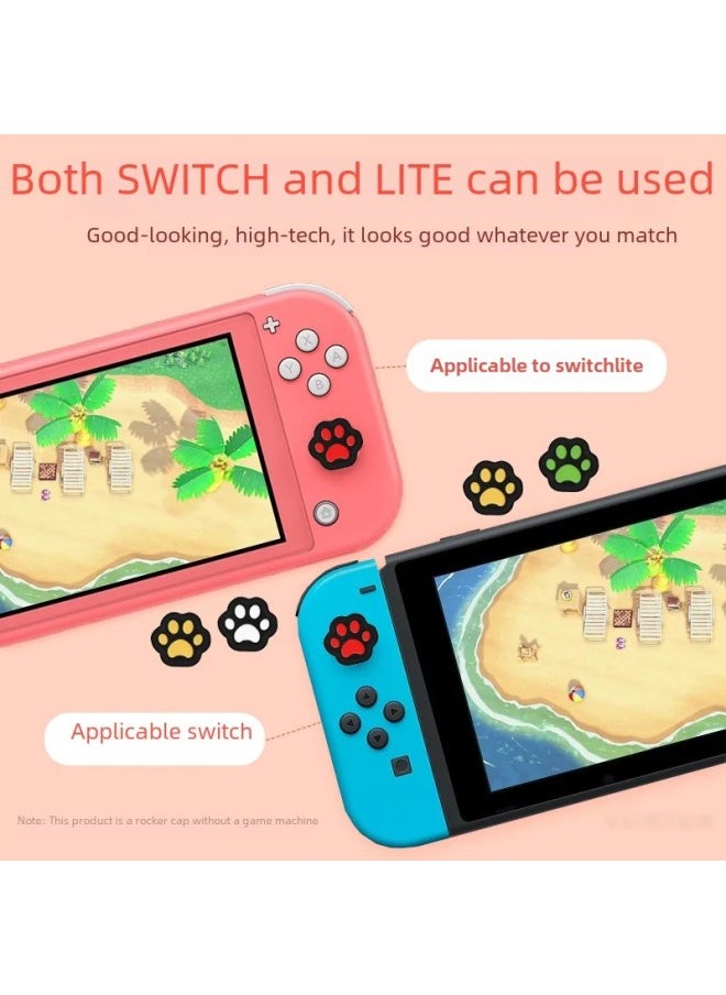 Generic - Nintendo Switch/lite/oled Cat Paw Joystick Cap Ns Button Protective Cap Switch Silicone Joystick-Product Color:Milk Tea Brown 2 - Image 1
