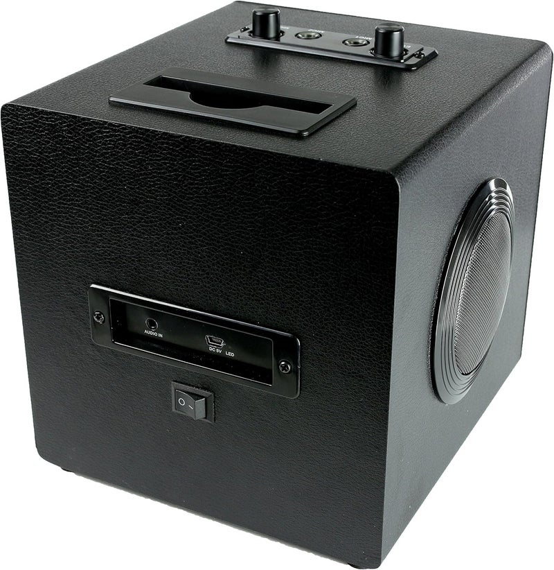 SingCube Rechargeable Bluetooth Karaoke Machine Lights and Two Microphone, 5W (SINGCUBE01) - Image 3