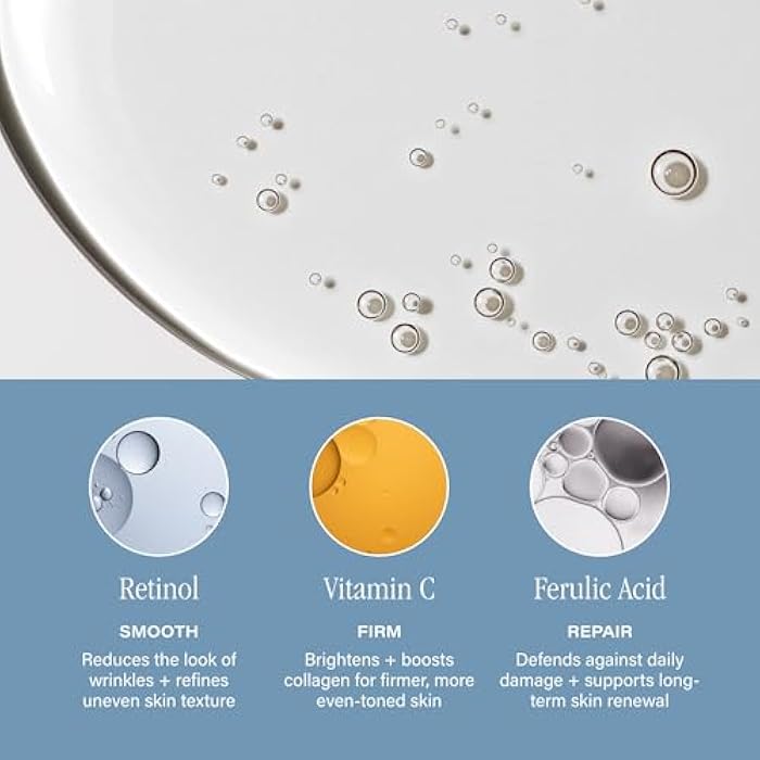 SKINN Deep Wrinkle Facial Serum, Intensive Age Reset - Anti Wrinkle Repair Skincare for Face - Hydrating & Plumping Anti Aging Serum Reduces Fine Lines - Ferulic Acid, Retinol & Vitamin C - Image 5