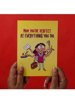 Oye Happy Oye Happy - Mom Multitasking Card - Funny Greeting Card for Mom - Durga Card - 12 x 17 cm  - Image 2