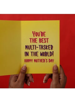 Oye Happy Oye Happy - Mom Multitasking Card - Funny Greeting Card for Mom - Durga Card - 12 x 17 cm  - Image 3