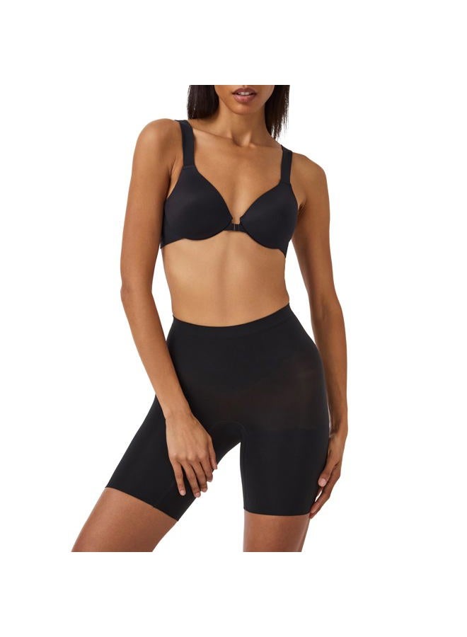 SPANX SPANXsculpt Seamless Power Mid-Thigh Short - Core Shapewear - Lightweight, All-Day Shaping & Support - No Panty Lines, Very Black, M - Image 1