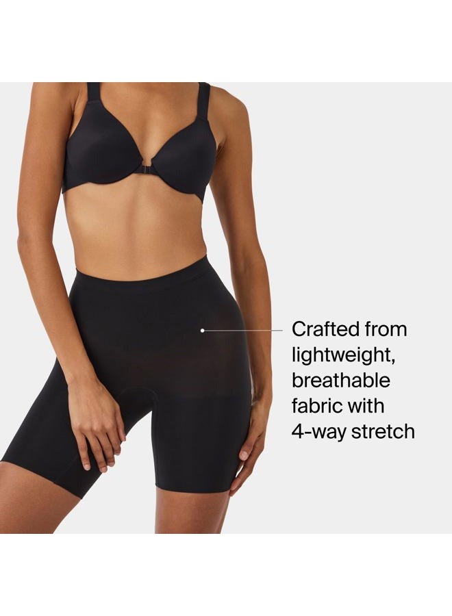 SPANX SPANXsculpt Seamless Power Mid-Thigh Short - Core Shapewear - Lightweight, All-Day Shaping & Support - No Panty Lines, Very Black, M - Image 3