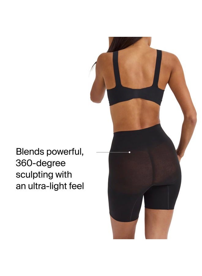 SPANX SPANXsculpt Seamless Power Mid-Thigh Short - Core Shapewear - Lightweight, All-Day Shaping & Support - No Panty Lines, Very Black, M - Image 4