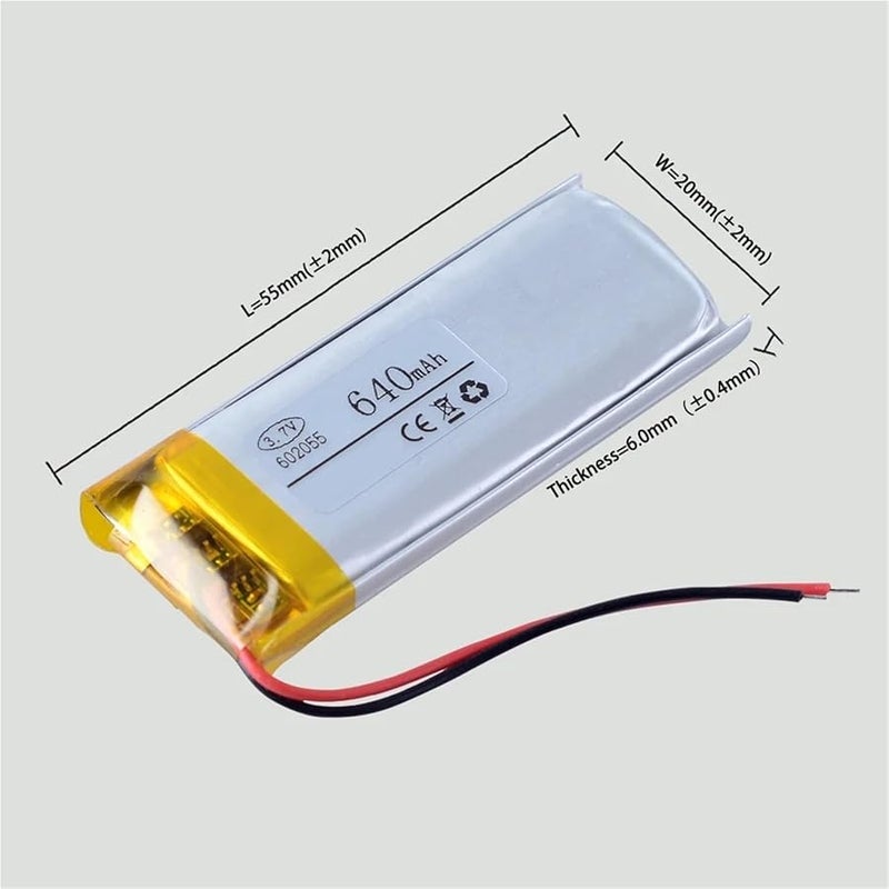 3 7 فولت 640 مللي أمبير ساعة بطارية ليثيوم أيون قابلة لإعادة الشحن 5PS لون 5 حزمة - Image 3