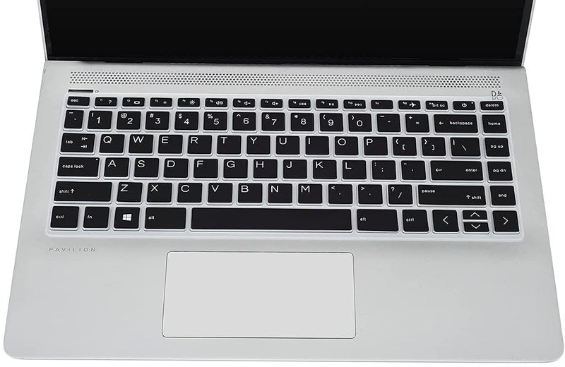 OJOS Keyboard Cover Protector Compatible for HP Pavilion X360 14 inches Laptop Ultra Thin Silicon Black Keyboard Skin Protector, 4.72 x 12.59 x 0.78 inches -Black - Image 5