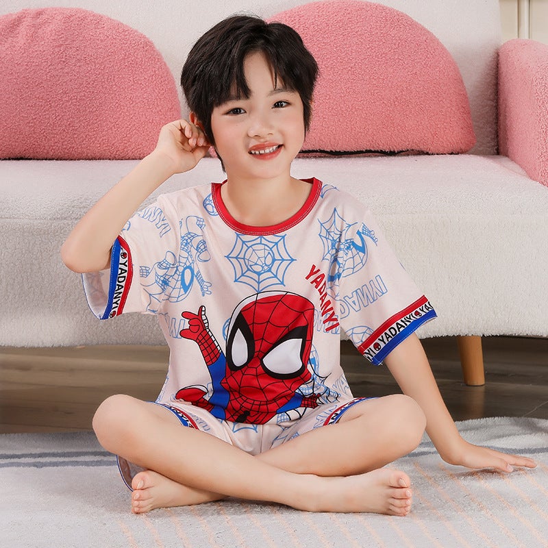 Southeast Asia Girls Summer Short Pajama Set Edge Short Sleeve-Zhizhu Xia 