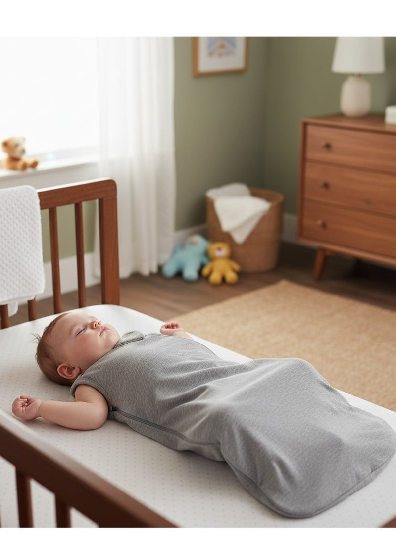 Y&D 100% Cotton Baby Summer Undershirt Sleeping Bag Wearable Blanket Baby Air-conditioned Room Children's One-piece Pajamas - Image 1