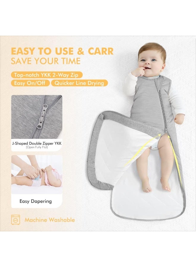 Y&D 100% Cotton Baby Summer Undershirt Sleeping Bag Wearable Blanket Baby Air-conditioned Room Children's One-piece Pajamas - Image 3