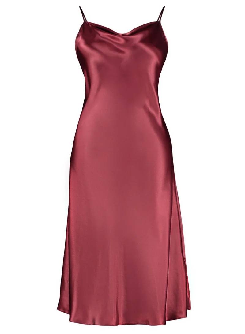 Trendyol Curve Strappy Cowl Neck Nightdress