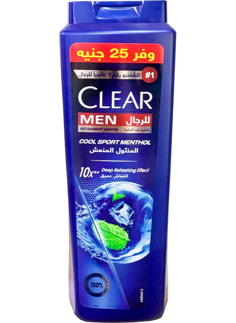 Clear Men Shampoo Cool Sport Menthol 600 Ml Promo - Image 1