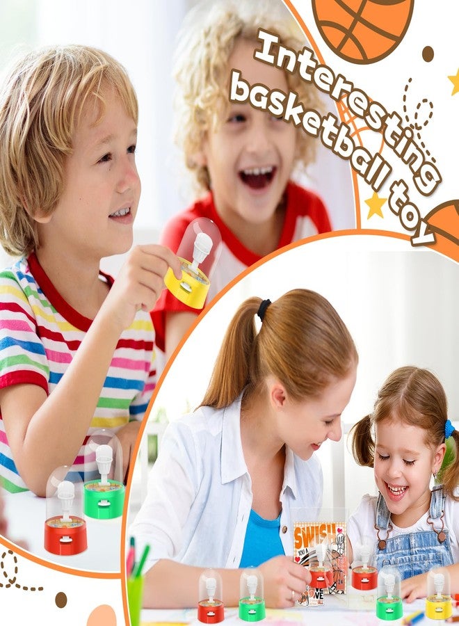 Gosodeny 24 Set Valentine's Day Gifts Bulk Basketball Party Favors Mini Finger Basketball Shooting Game Keychains Stickers Classroom Rewards Carnival Prizes Party Supplies - Image 4