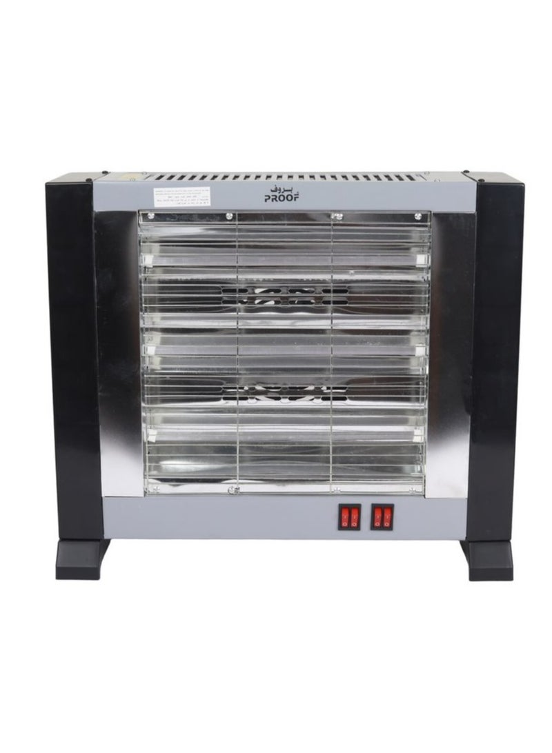 برووف دفاية كهربائية  تحتوي على ثلاثة اوجه وشبك امان ومقابض عازله للحراره بقدرة 1600 واط - Image 1